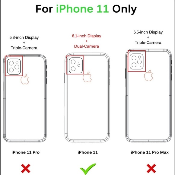 Hocase iPhone 11 Case, Shockproof Protection Hard - Picture 2 of 6